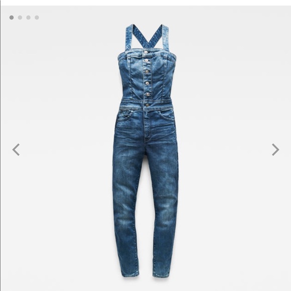G-Star Denim - G-Star Raw- Lynn Pinafore Jumpsuit